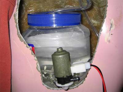 water tank with pump